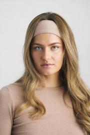 Cotton Jersey Headband Mokka
