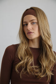Cotton Jersey Headband Chocolade
