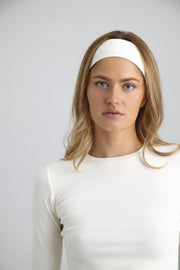 Cotton Jersey Headband Milky