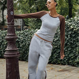 The Contrast Wide Leg Grey Espresso